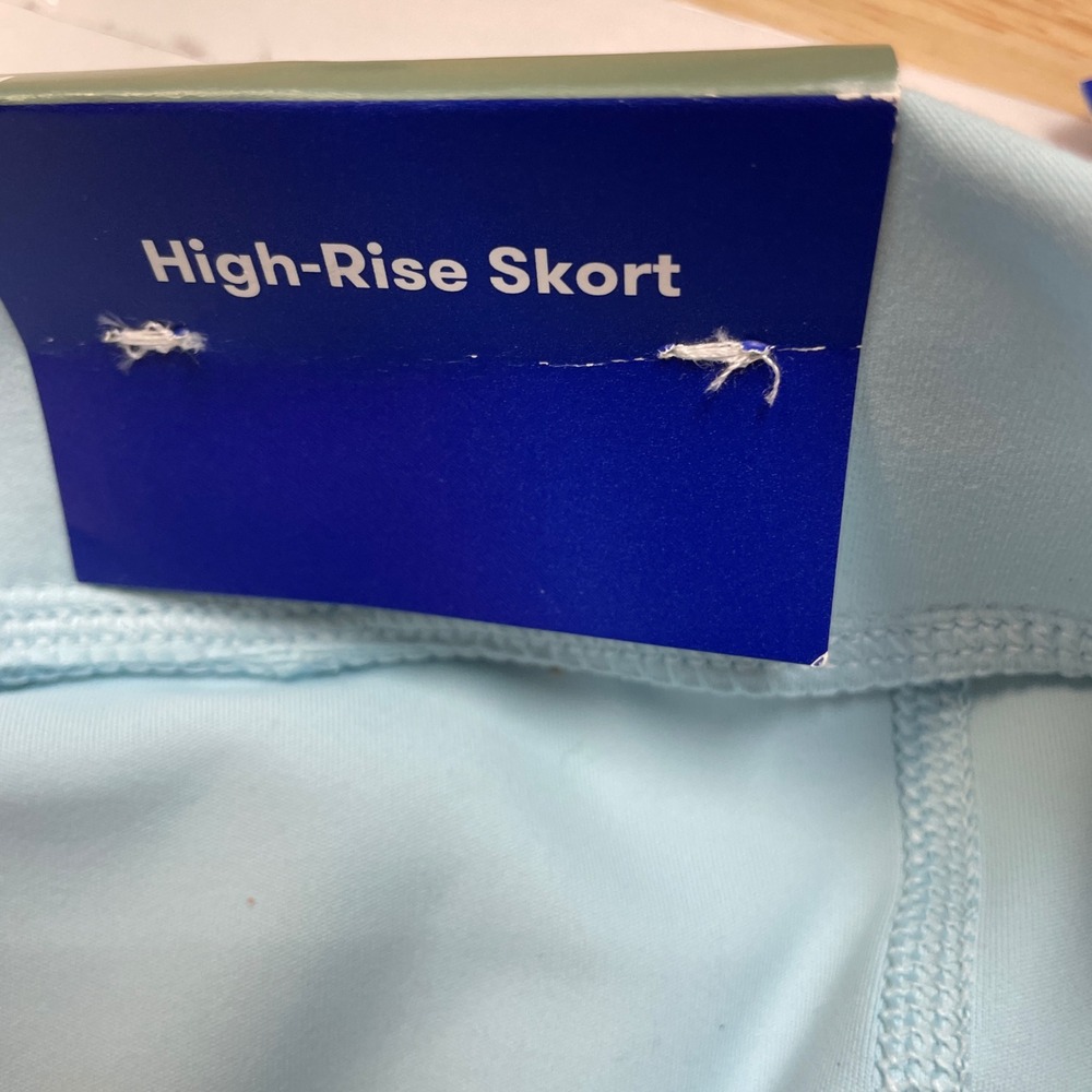 JoyLab Women's Light Blue High Rise Wrap Front Activewear Skort Size M - Picture 4 of 4